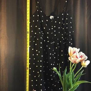 Polka dot black and white dress